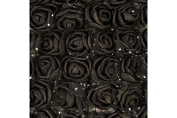 FLOR DE EVA 20MM COM 12 UNIDADES NYBC PRETO