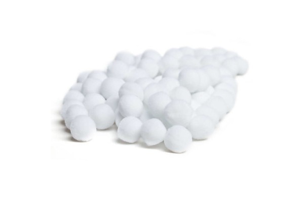 POM POM NYBC 14MM COM 100 PECAS BRANCO