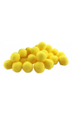 POM POM 20MM COM 100 UNIDADES AMARELO BEBE