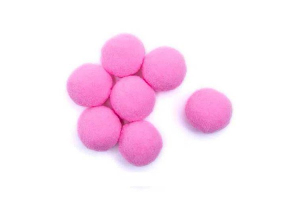 POM POM 20MM COM 100 UNIDADES ROSA