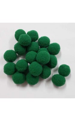 POM POM 20MM COM 100 UNIDADES VERDE ESCURO