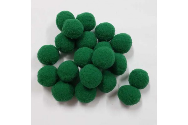 POM POM 20MM COM 100 UNIDADES VERDE ESCURO