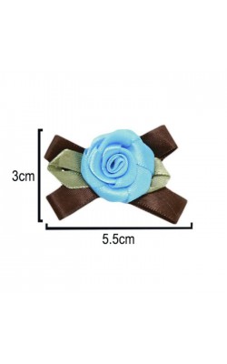 LACO COM FLOR COM 10 UNIDADES NYBC AZUL TURQUESA