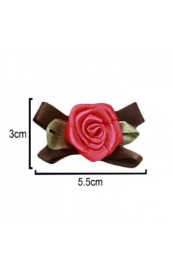 LACO COM FLOR COM 10 UNIDADES NYBC ROSA ESCURO 