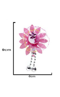 APLIQUES ENFEITES 9X6CM COM 5 PECAS ROSA CHICLE