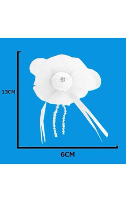 APLIQUES ENFEITES 11X6CM COM 5 PECAS BRANCO 