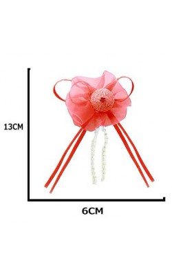 APLIQUES ENFEITES 11X6CM COM 5 PECAS VERMELHO