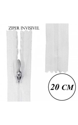 ZIPER INVISIVEL 20 CM BRANCO 