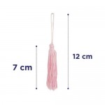 PINGENTE DE TASSEL 7CM COM 10 PECAS NYBC ROSA