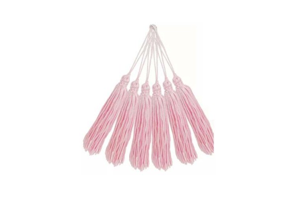 PINGENTE DE TASSEL 7CM COM 10 PECAS NYBC ROSA