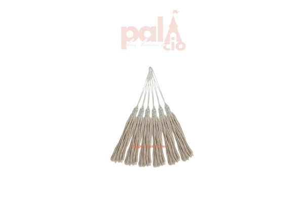 PINGENTE DE TASSEL 7CM COM 10 PECAS NYBC CHAMPAGNE