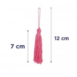 PINGENTE DE TASSEL 7CM COM 10 PECAS NYBC ROSA ESCURO