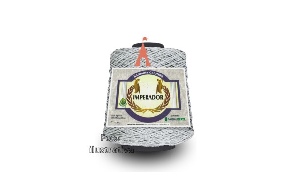 BARBANTE COLORIDO IMPERADOR 4/8 457M CINZA