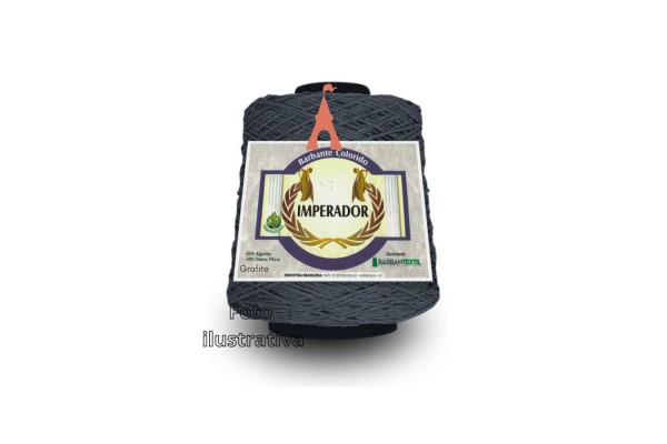 BARBANTE COLORIDO IMPERADOR 4/8 457M GRAFITE