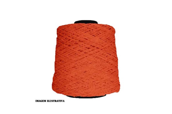 BARBANTE COLORIDO IMPERADOR 4/6 LARANJA ESCURO