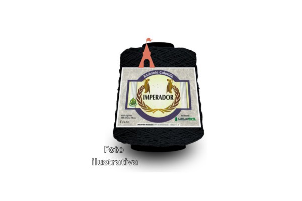 BARBANTE COLORIDO IMPERADOR 4/8 457M PRETO