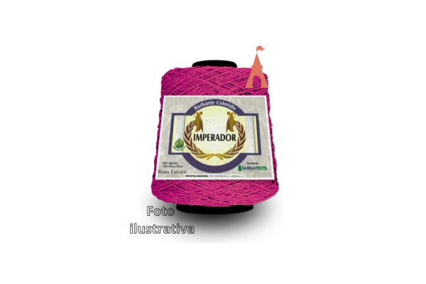 BARBANTE COLORIDO IMPERADOR 4/6  ROSA ESCURO