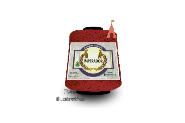 BARBANTE COLORIDO IMPERADOR 4/8 457M VERMELHO