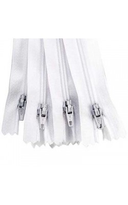ZIPER NYLON FIXO 20CM BRANCO