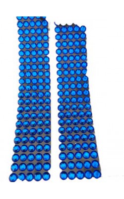 CARTELA ADESIVA STRASS 8MM AZUL 470PC