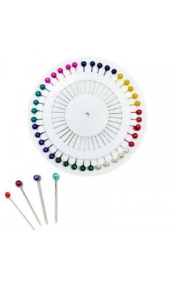 ALFINETE DE COSTURA EM DISCO COM 30 UNIDADES TAMANHO 15