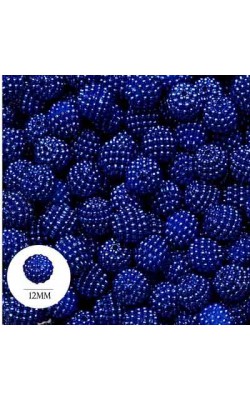 PEROLA CRAQUELADA 12MM AZUL ROYAL COM 20GR 