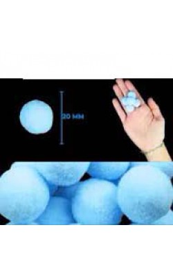 POM POM 40MM NYBC COM 5 PECAS AZUL BEBE