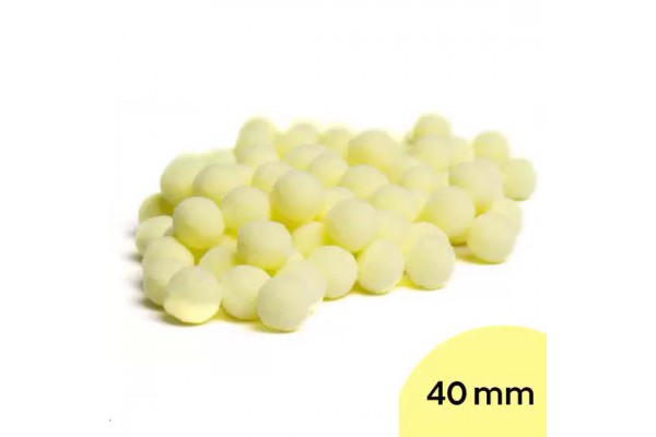 POM POM 40MM NYBC COM 5 PECAS AMARELO BEBE 