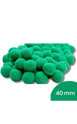 POM POM 40MM NYBC COM 5 PECAS VERDE BANDEIRA