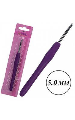AGULHA DE CROCHE NYBC BASE EMBORRACHADA N 5MM 