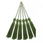 PINGENTE DE TASSEL 7CM COM 10 PECAS NYBC VERDE OLIVA