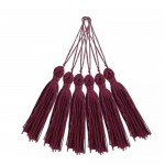 PINGENTE DE TASSEL 7CM COM 10 PECAS NYBC BORDO