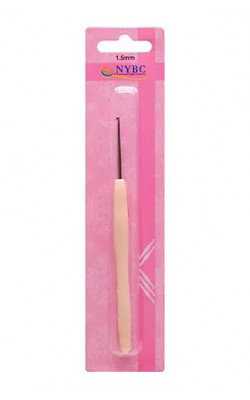 AGULHA DE CROCHE NYBC BASE EMBORRACHADA TAM 1.5MM