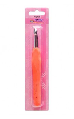 AGULHA DE CROCHE NYBC BASE EMBORRACHADA TAM 9MM