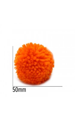 POMPOM DE LA 50MM CENOURA COM 5 UNIDADES