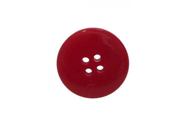 BOTAO 4 FUROS 25MM VERMELHO 12 PC 