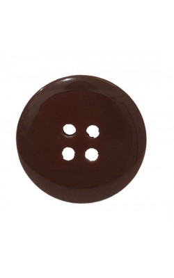 BOTAO 4 FUROS 25MM MARROM 12 PC 