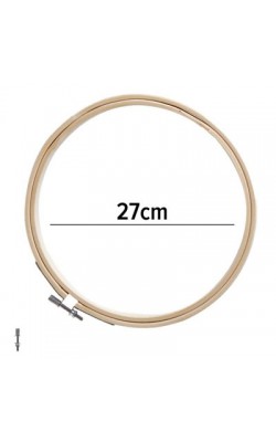 BASTIDOR REDONDO DE BAMBU COM TARRAXA 27CM