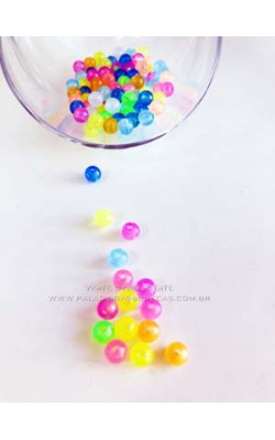 PEROLA FLOURESCENTE COR SORTIDA 11GR 06MM