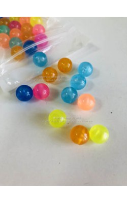 PEROLA FLUORESCENTE COR SORTIDA 16G 10MM