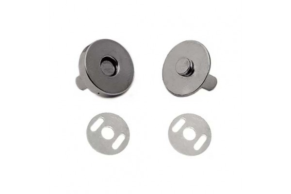 BOTAO MAGNETICO COM GARRA 18MM ONIX COM 10 PC