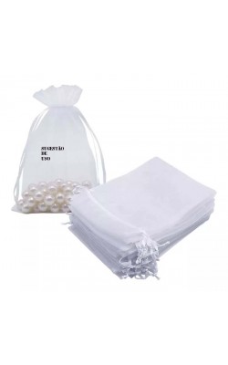 SACO DE ORGANZA 9X12 CM COM 100 PECAS