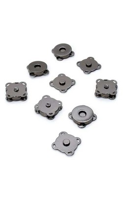 BOTAO MAGNETICO 18MM ONIX 1 PECA