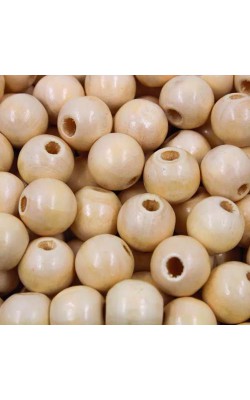 BOLA DE MADEIRA BOCA LAR NATURAL 14MM 500G