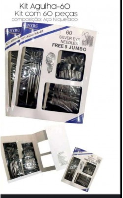 KIT AGULHA COM 60 PC 