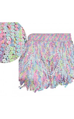 FRANJA PAETE LARG 20CM COLORIDO 1MT