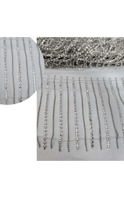 FRANJA BOLINHA LARG 9CM 1 MT 