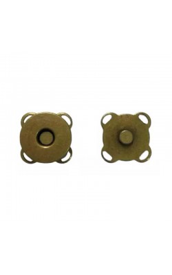 BOTAO MAGNETICO 18MM OURO VELHO 1 PECA