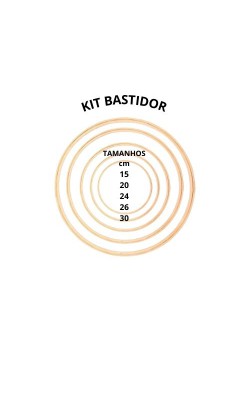 KIT BASTIDOR COM 5 TAMANHOS NYBC
