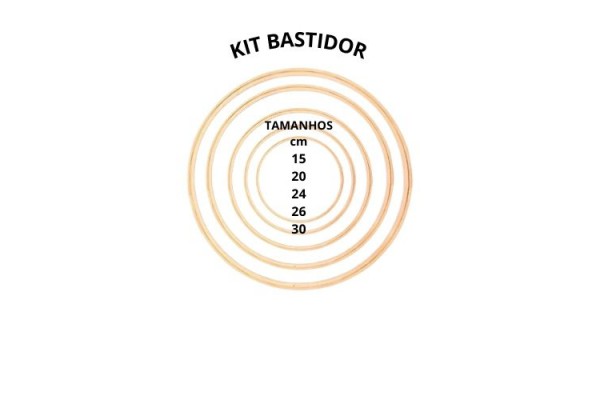 KIT BASTIDOR COM 5 TAMANHOS NYBC